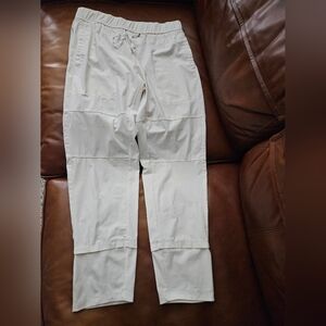 ELLIOTT LAUREN women's pull on Drawstring pants in white Size 6
